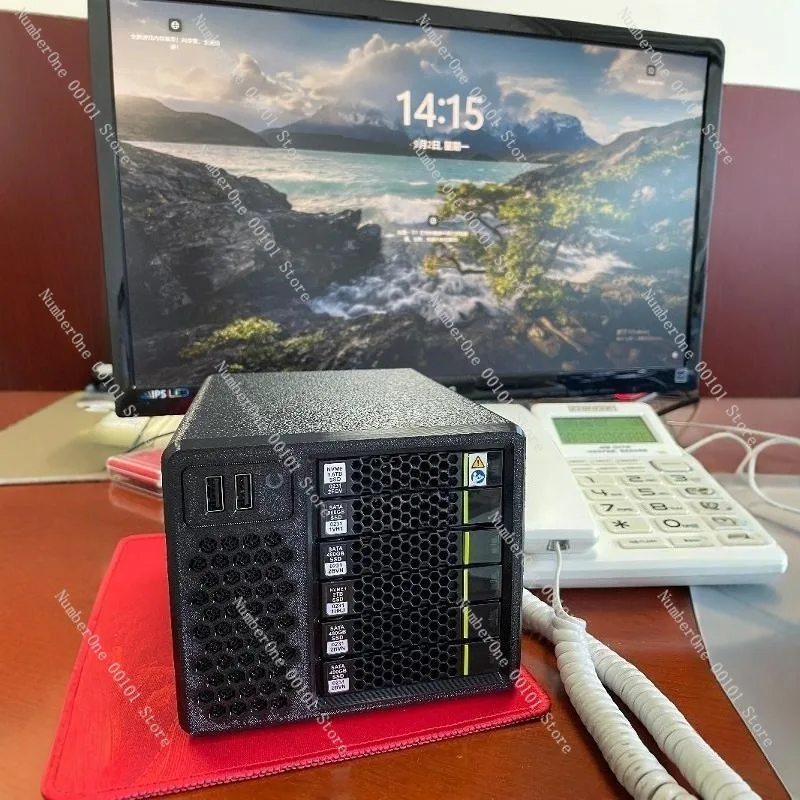 Mini NAS Chassis 6 Bay 2.5 Inch All Flash Storage Case Network Attached Storage Enclosure Compact Multi Drive Server Case  Home - view 2
