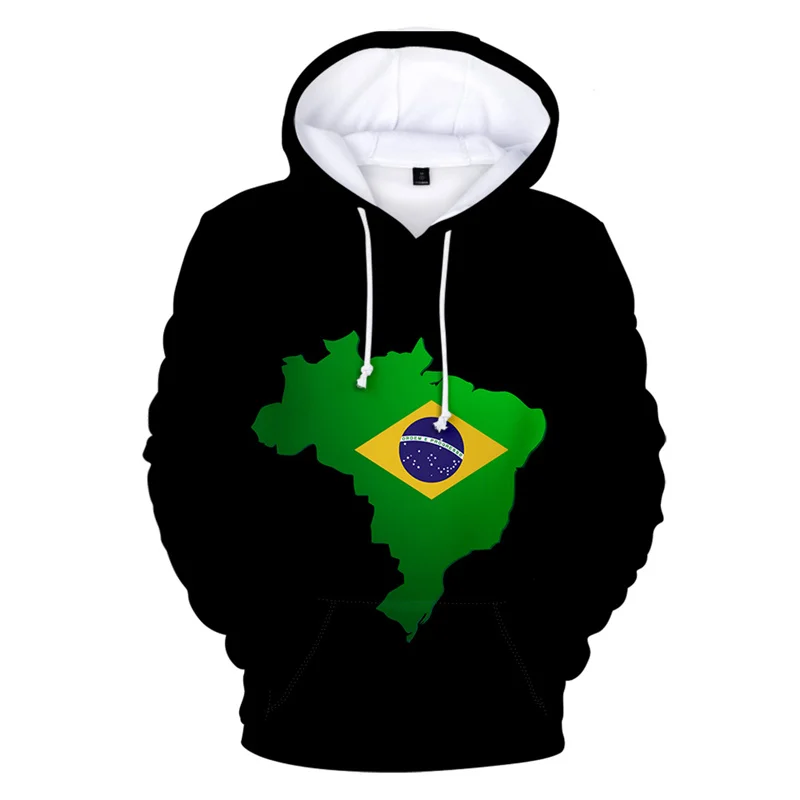 Centenary of Brasil Hoodie Men Clothing 3D Brazil Brazilian Emblem Flag Print New in Hoodies Women Harajuku Fashion y2k Pullover