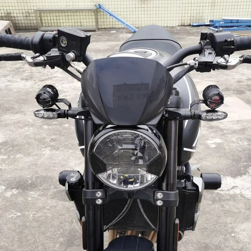 الزجاج الأمامي لـ Trident 660، منحرف الهواء لـ Triumph Trident660 2021 2022 2023، واقي الشاشة الأمامية للدراجات النارية #1