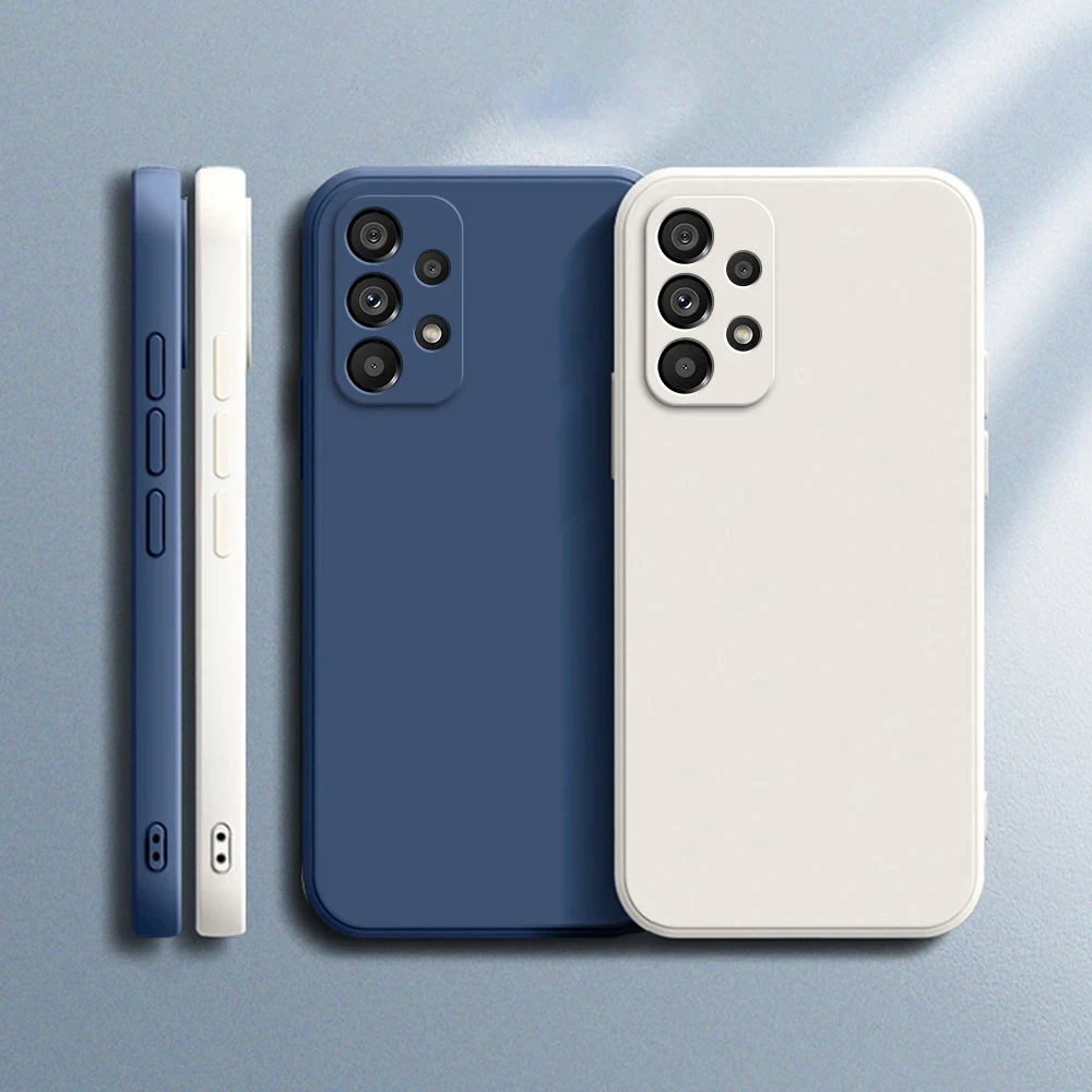Custodia per telefono di base per Samsung Galaxy A70 A71 A22 A32 A42 A52 A21S A72 A13 A23 A33 A31 A53 A54 A73 5G Cover in Silicone liquido morbido