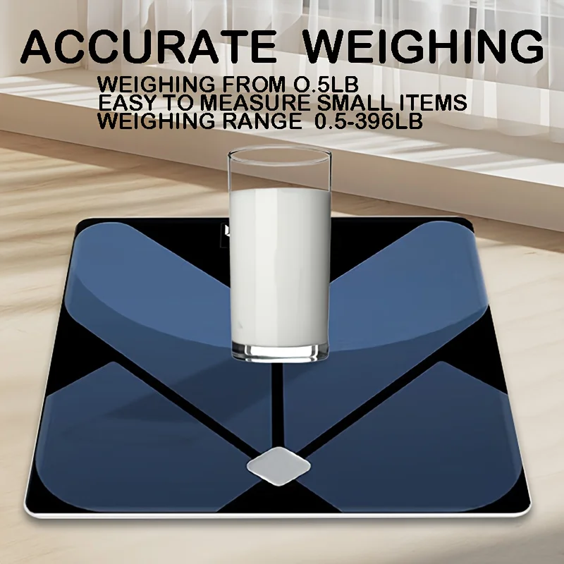 ميزان حمام رقمي عالي الدقة بوزن 400 رطل | شاشة LCD بإضاءة خلفية مع شاشة درجة حرارة ذكية | تعمل بالبطارية | استخدام المنزل/الحمام/النوم #3