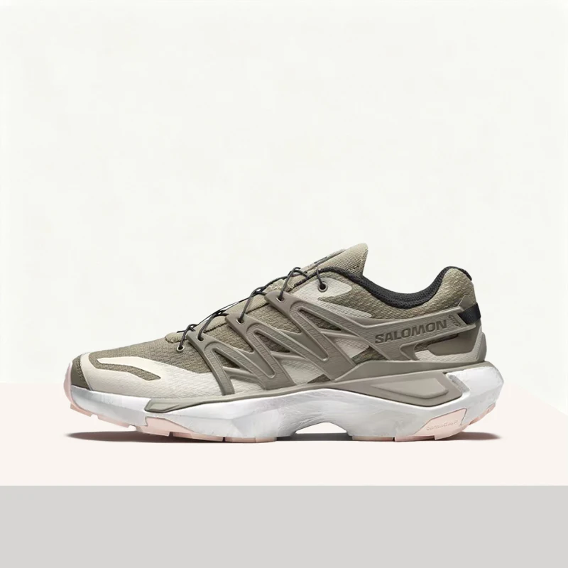 Salomon XT PU.RE Advanced Retro, Stylish, Versatile, Durable, and Lightweight Low-Top Running Shoes (Unisex), Gray/Brown  478026