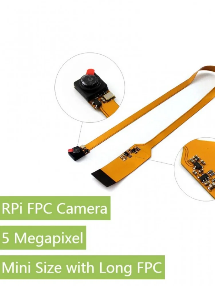 Модуль камеры Waveshare Raspberry Pi, мини-размер с длинным FPC