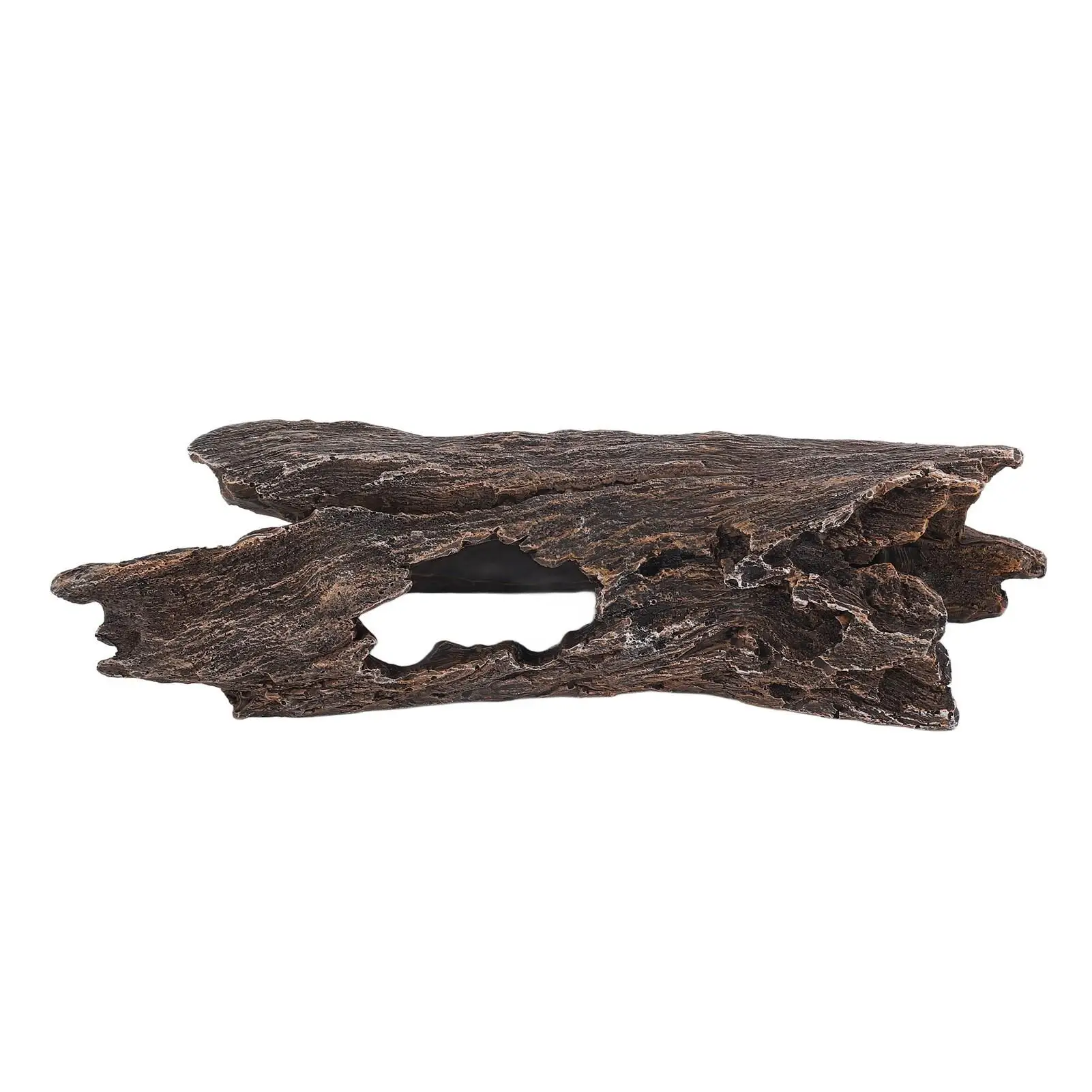 

Sturdy Resin Bark Ornament for Fish Tanks - Lightweight, Durable Aquarium Decor & Safe for Reptiles