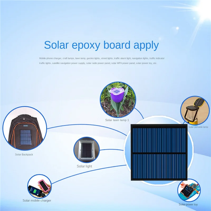 T82C Hot Sale-20PCS 2V 160MA 50X50MM Solar Panels DIY For Battery Cell Phone Chargers Monocrystalline Silicon Module