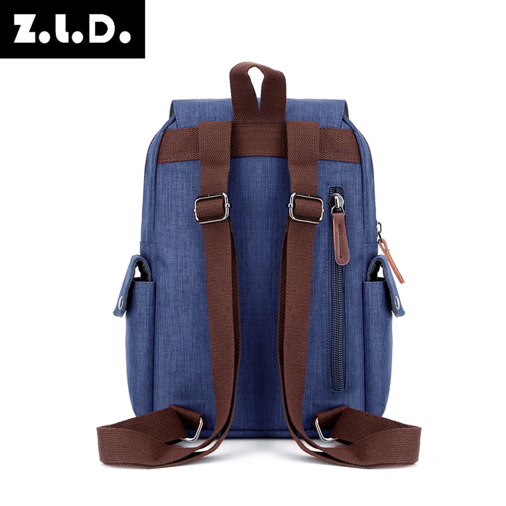 New waterproof material ladies backpack multi-function vintage canvas backpack fashion casual youth student bag Mochila