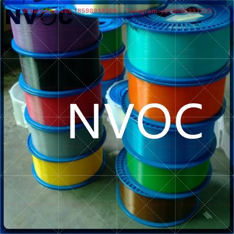 50KM Singlemode G657A2 Painted Bare Fiber With Good Bending,9/125 SM 12Colored 250u Reel SM OTDR  Testing Disk Spool