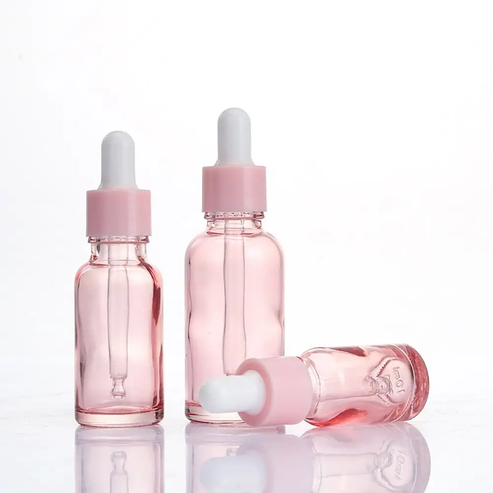 1Pcs Refillable Dropper Bottle Clear Glass Perfume Dispenser Empty 5ml 10ml 15ml 20ml 30ml 50ml 100ml Serum Oil Bottle