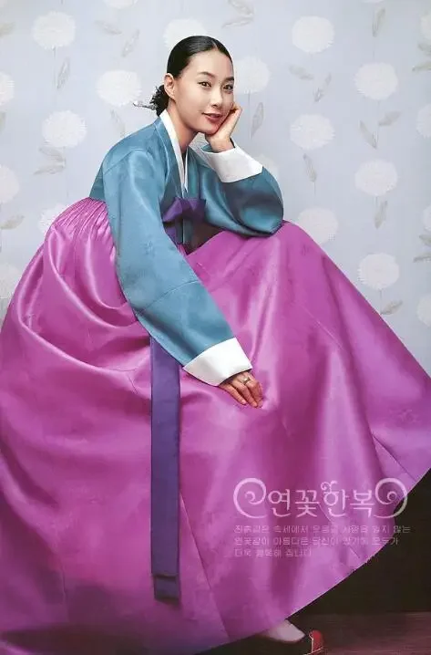 فستان كوري تقليدي الهانبوك توب وتنورة قديمة 6 طبقات فستان زفاف نسائي ربيعي عتيق #4