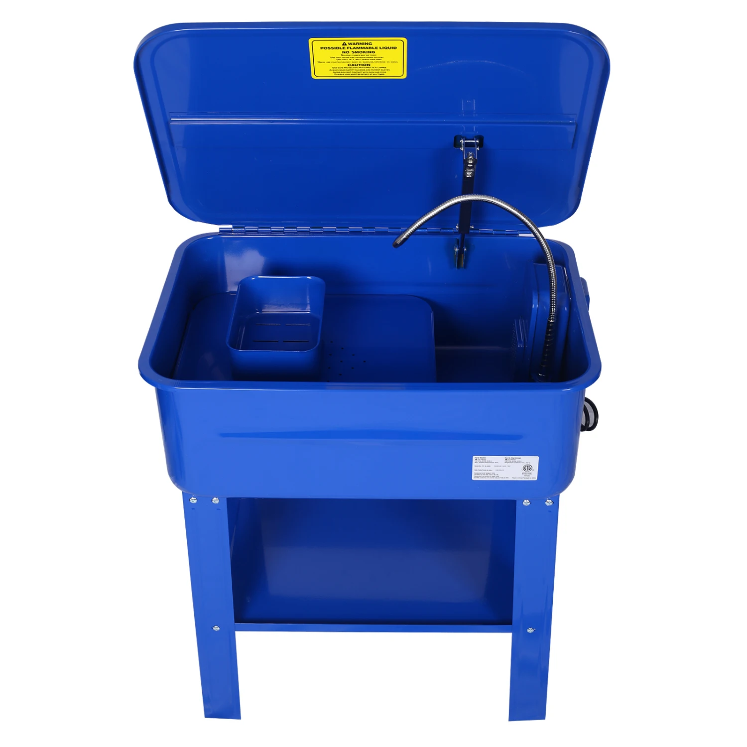 

Cabinet parts washer with 110v pump,20 gallon ,AUTOMOTIVE PARTS WASHER ELECTRICAL PUMP