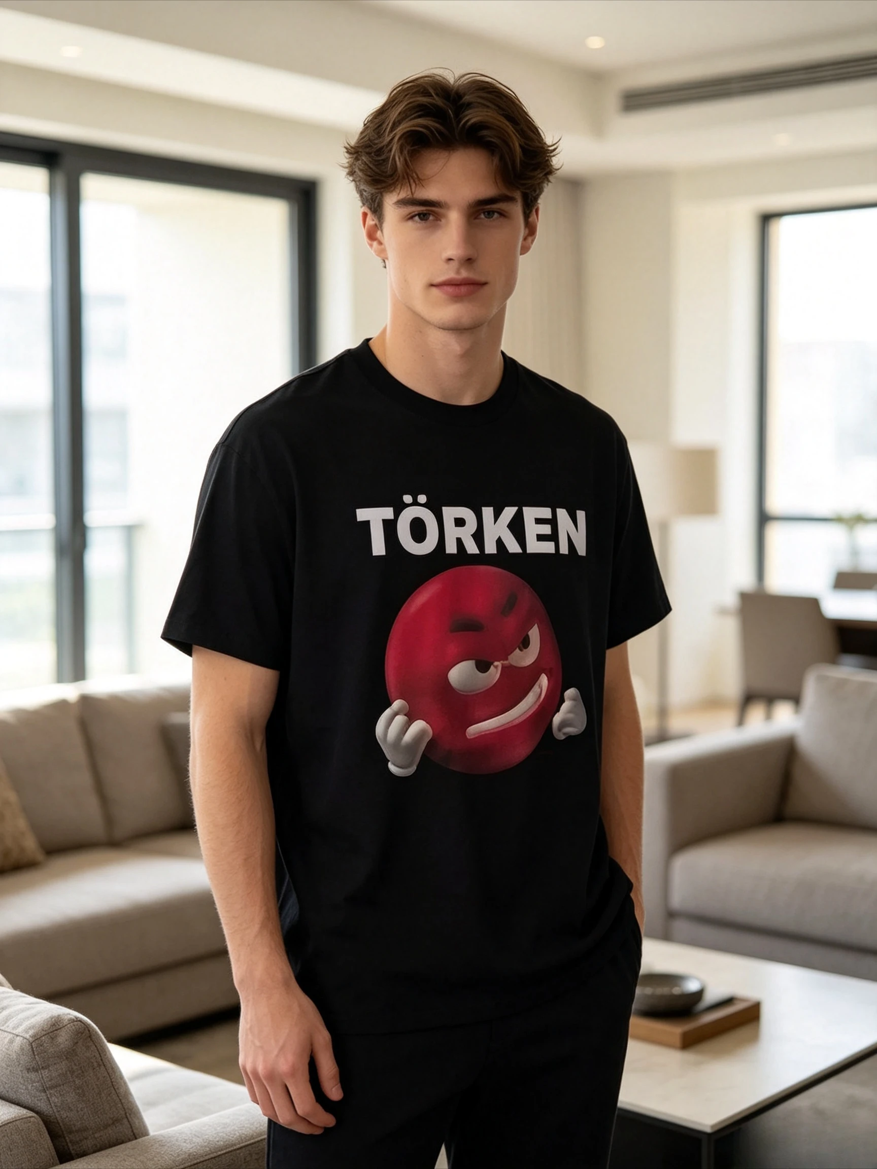 Funny Meme T Shirt Men Women Short Sleeve Emoji with Middle Finger Print Crew Neck Cotton Viral Trend Street Casual Tee
