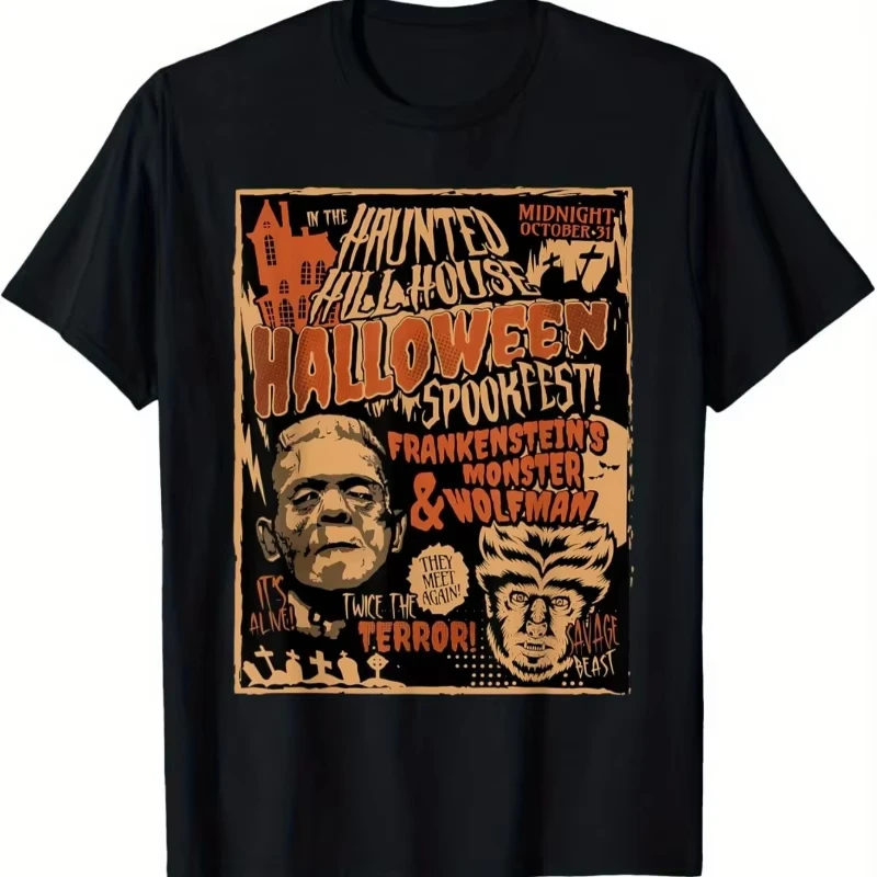 2026 Vintage Gothic Street T‑Shirt Kids Adults Y2K Aesthetic Mask Figure Print Oversized Loose Short Sleeve Casual Hip Hop Tee