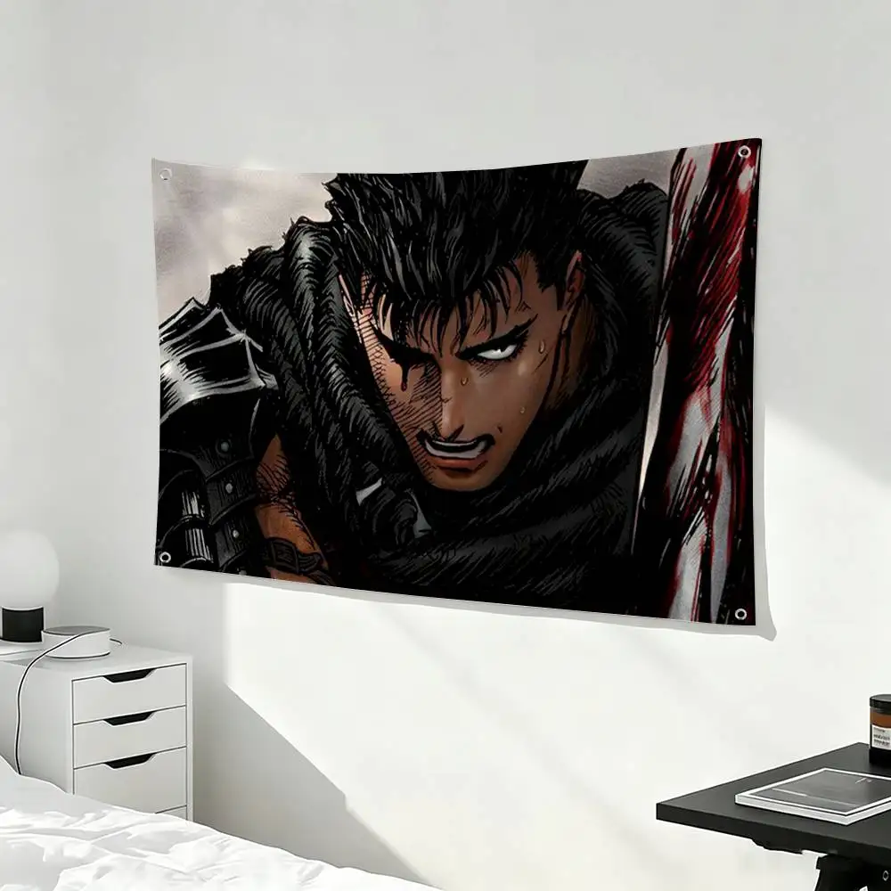 Top-selling Anime Berserk Guts  Flag Suitable For Party Club Outdoor Interior Wall Decoration Banner Fans Gift