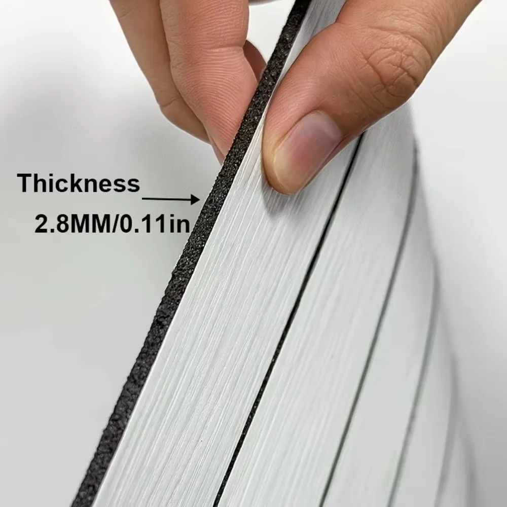 10pcs 30x30cm Wood Grain Wallpaper Self-Adhesive Thick Padding Foam Wall Stickers Removable Waterproof Wall Decoration Stickers