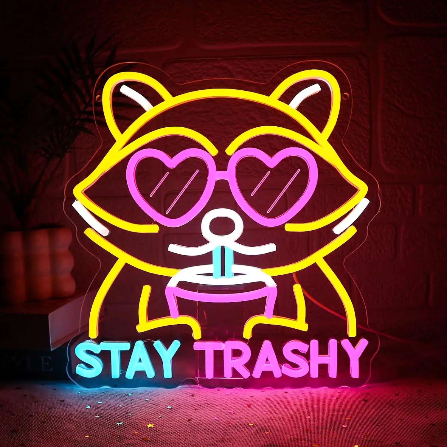 stay-trashy-raccoon-led-neon-sign-usb-raccoon-drink-neon-lamp-bar-bedroom-dorm-party-game-room-wall-decor-birthday-gift