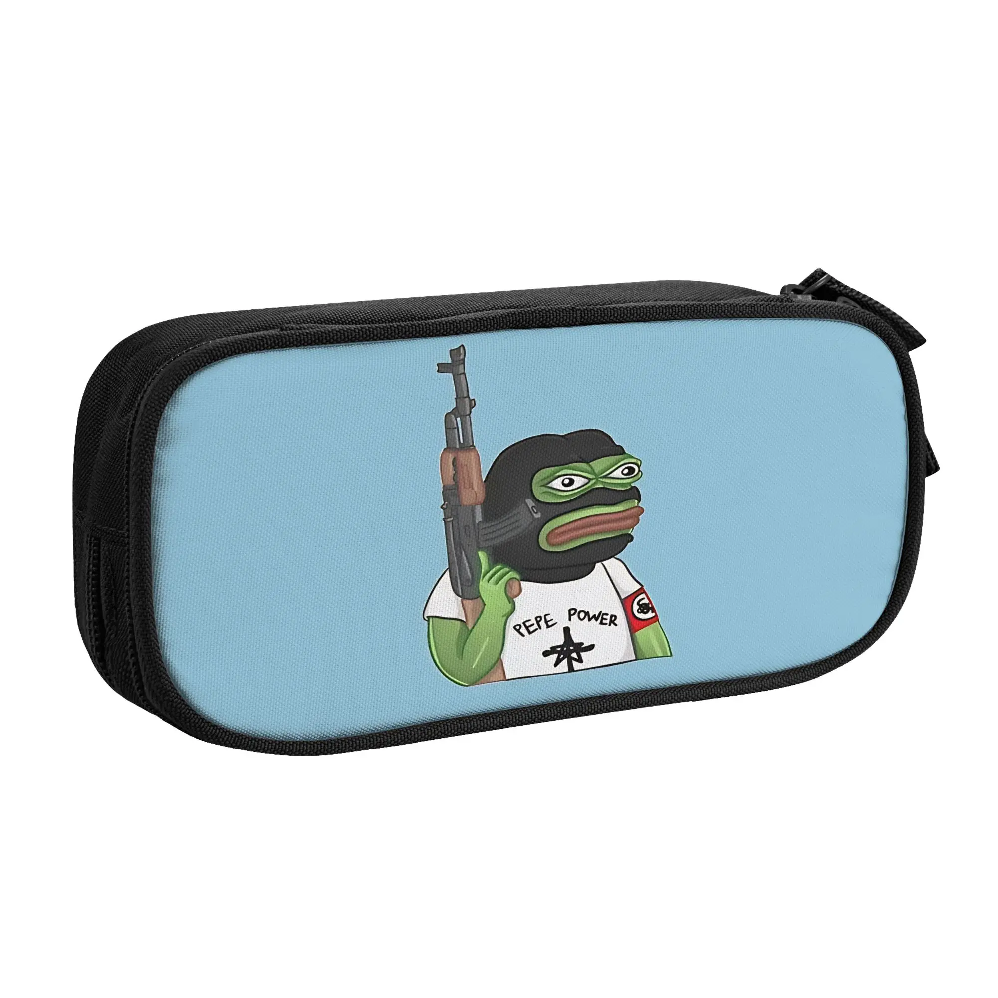 1 piece Lightweight Power Pencil Case Boys Pen Bag Pepe the Frog Office Stationery Bag