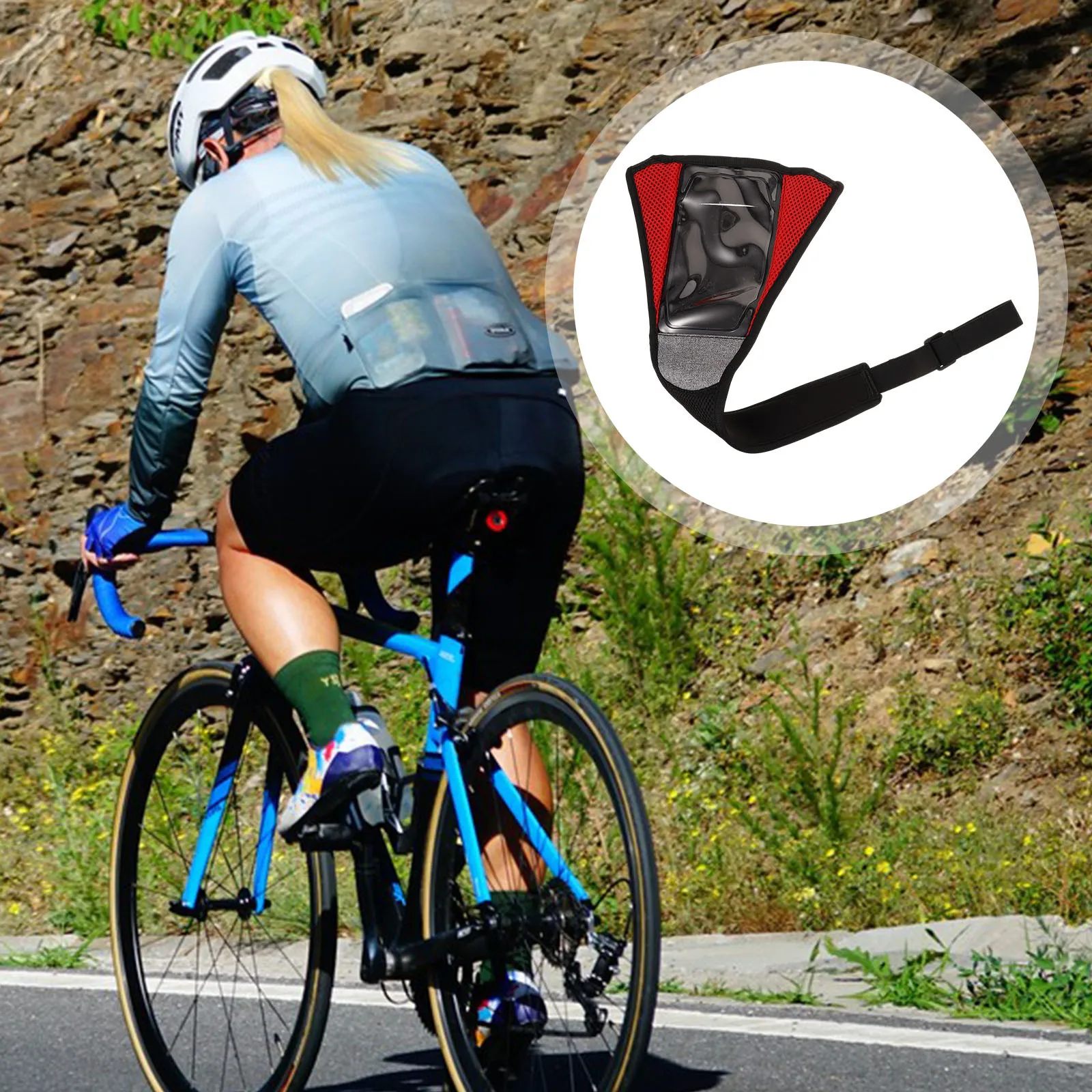 Bike Sweat Guard Mesh Neoprene Black Holder Cycling Sweat Protection Mountain Bike Indoor Trainer Accessory