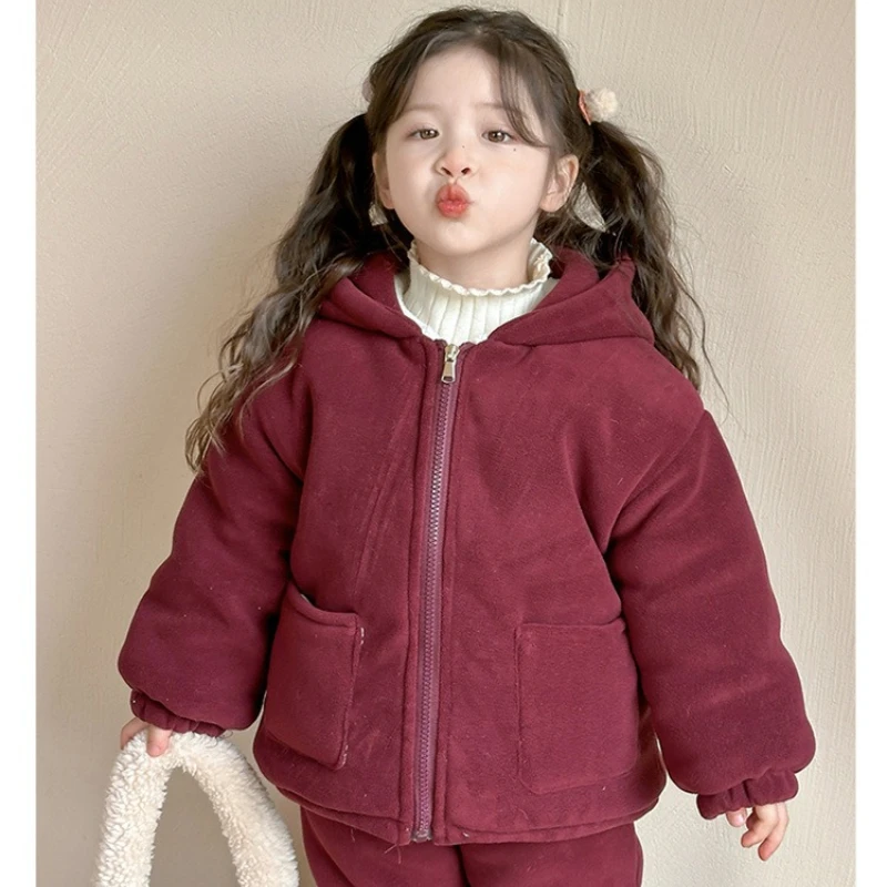 

Детский пижамный комплект с динозавром 2025 года, ультра-плюшевая стеганая домашняя одежда для малышей и детей, зимняя одежда