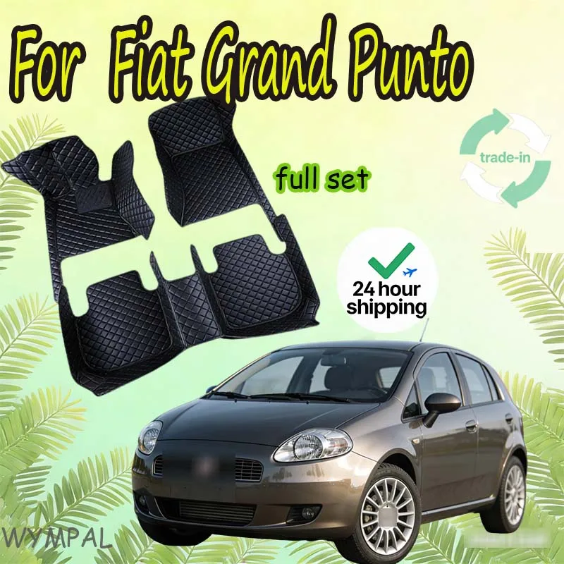 

Автомобильные коврики LUXURY для Fiat Grand Punto Project 199 2005 ~ 2009, 3 дверные автомобильные коврики