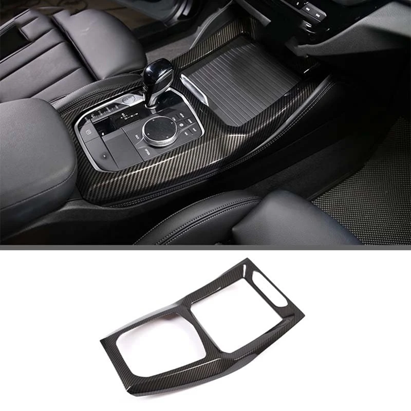 For BMW X3 X4 G01 G02 2022 2023 Real Dry Carbon Fiber Central Control Gear Shift Panel Trim Cover Interior Accessories