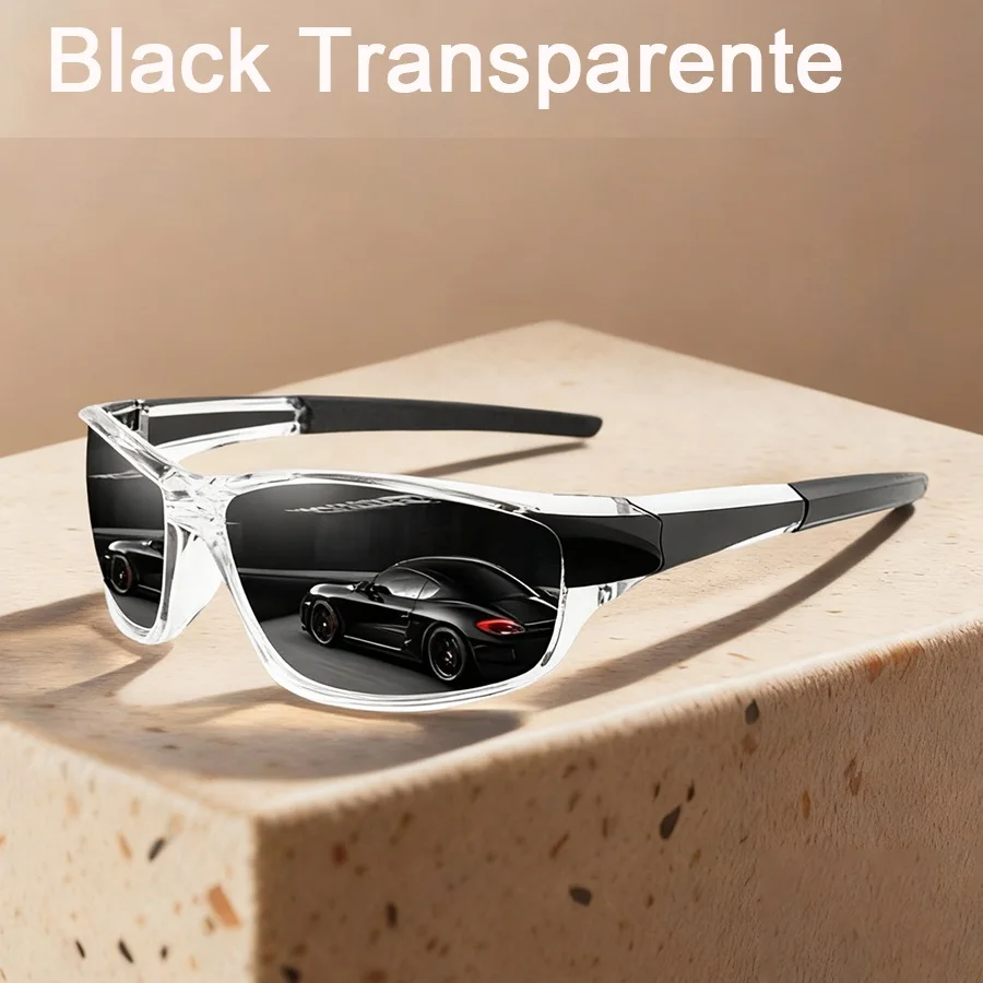 Modische Vintage-Sonnenbrille mit klarem Rahmen für Angeln, Autofahren, Sport, Laufen, Bergsteigen, Sonnenbrille für Damen und Herren – Detail 2