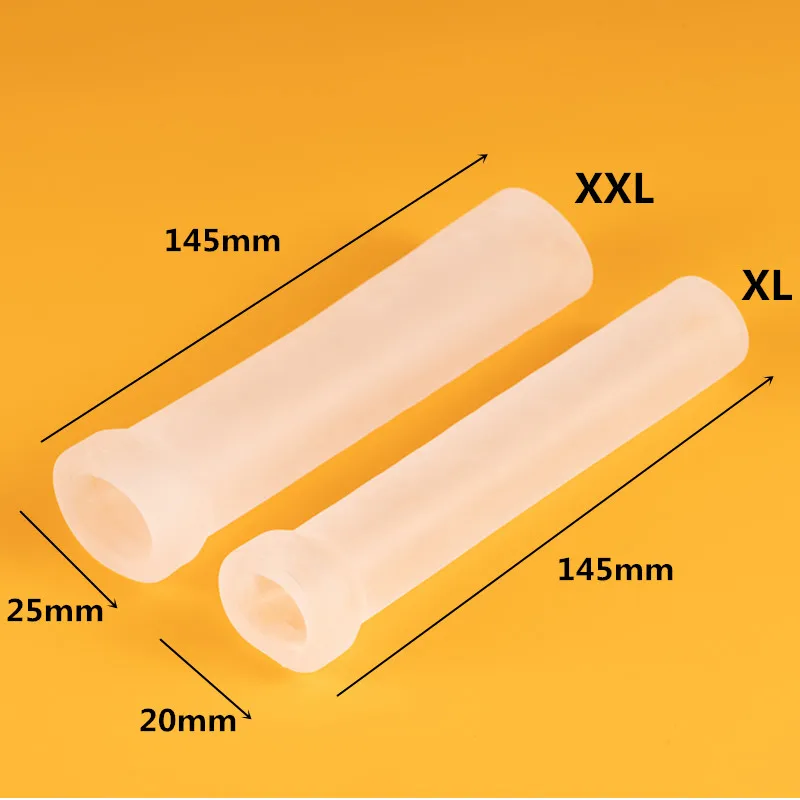 Silicone Sleeve Penis Enlarge Stretcher Pump ADS Penis Extender Pump Silicone Glans Protector Cap Replacement