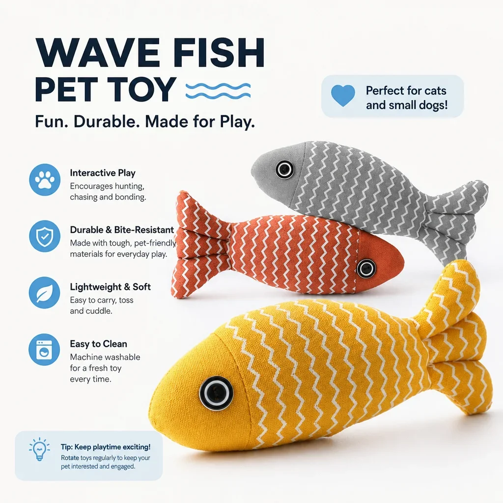1/3 PCS Petlarge Cat Toy Linen Fish Catnip Toy Large Size Bite Resistant Teeth Grinding Self Play Chew Toy for Indoor Cats