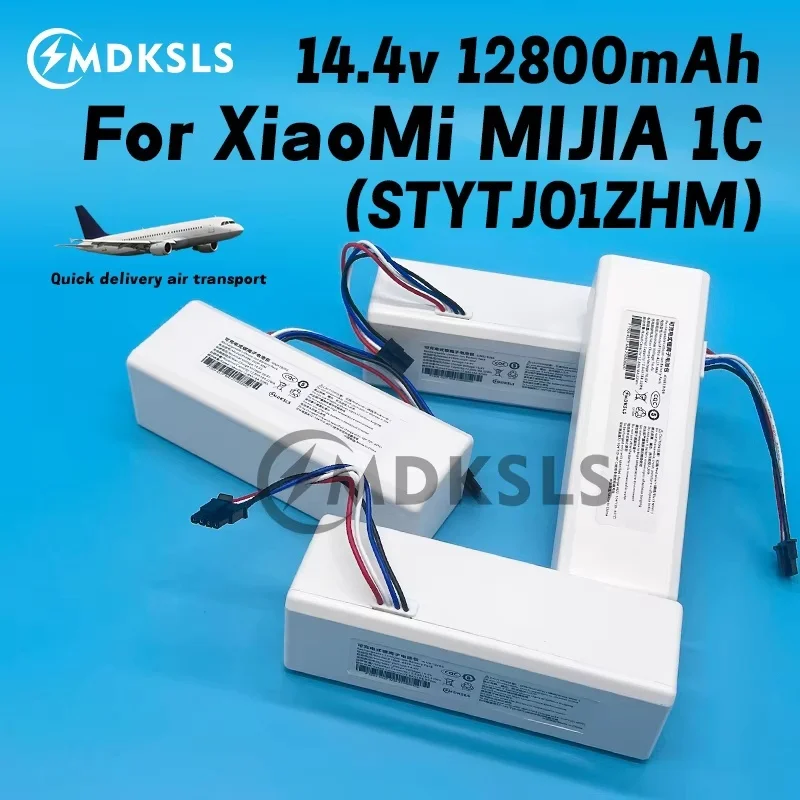 

MDKSLS 14.4V 12800mah New P1904-4S1P-MM Battery pack For Xiaomi Mijia 1C STYTJ01ZHM Robot Vacuum Mop Cleaner Accessories battery