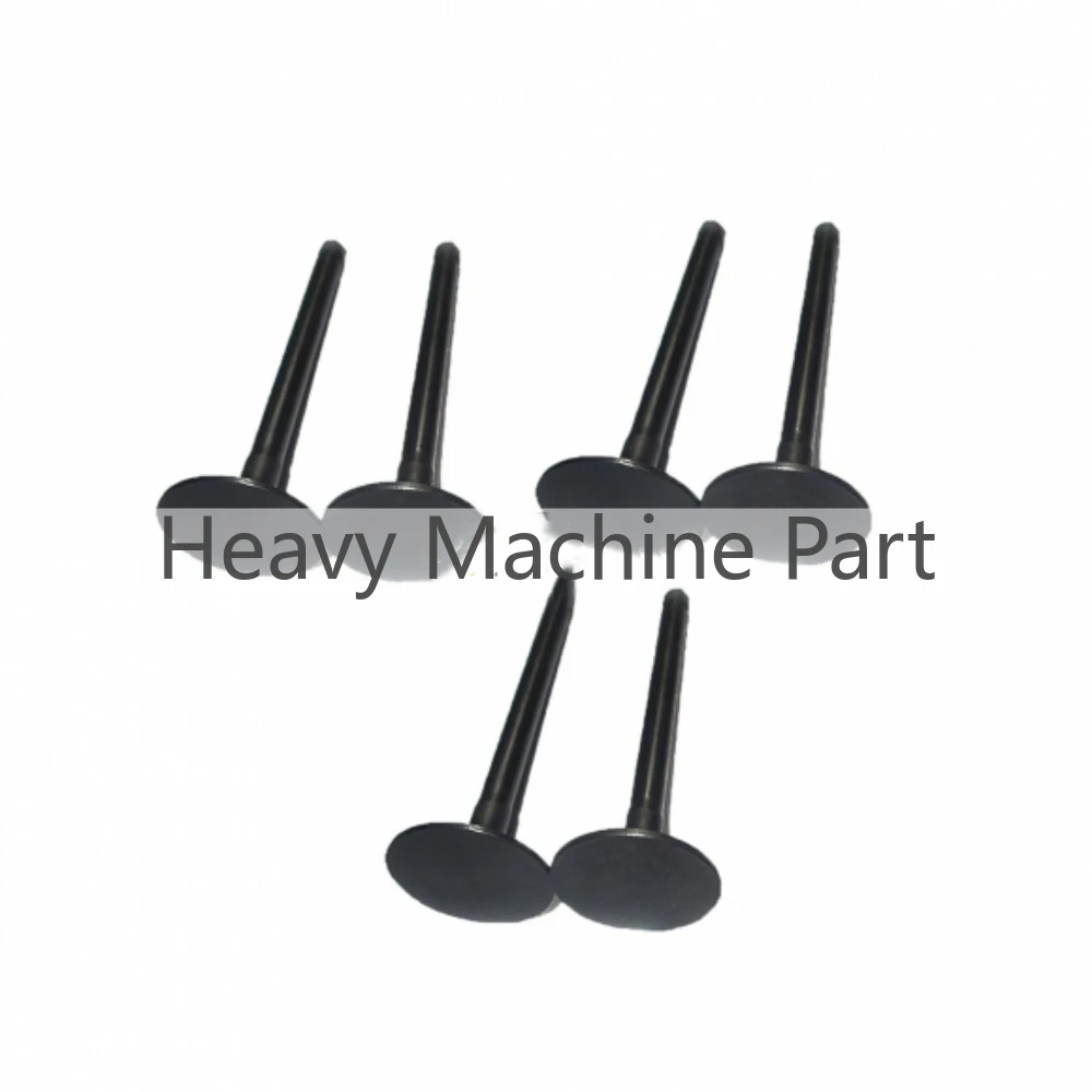 

6 Pcs Exhaust Valve 6215-41-4212 for Komatsu Engine S6D140-1A S6D140-1A S6D140-1G Trucks HM400-1L