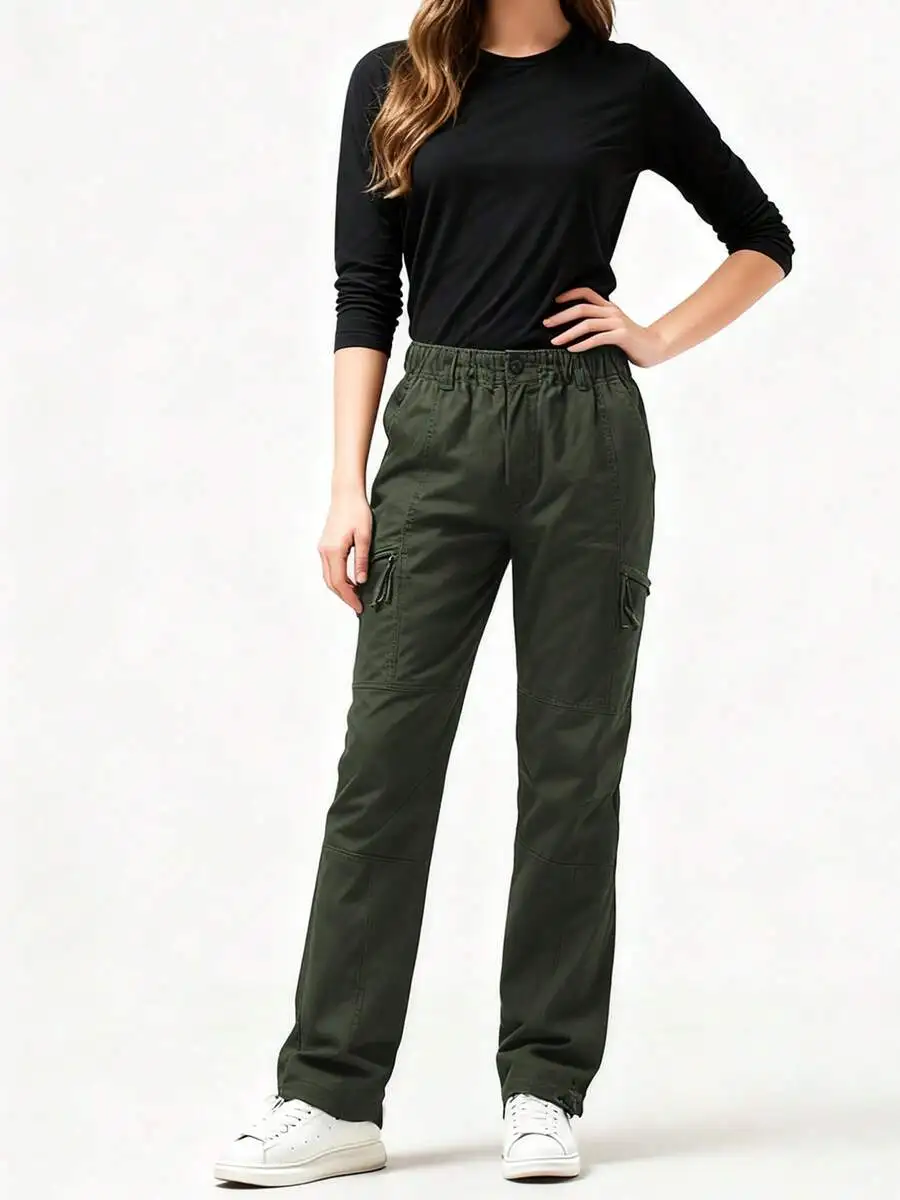 Anti-Scald And Wear-Resistant Elastic Waist Long Pants, Labor Protection Work Pants, Men's Work Uniform Pants, Loose-Fitting, view 6
