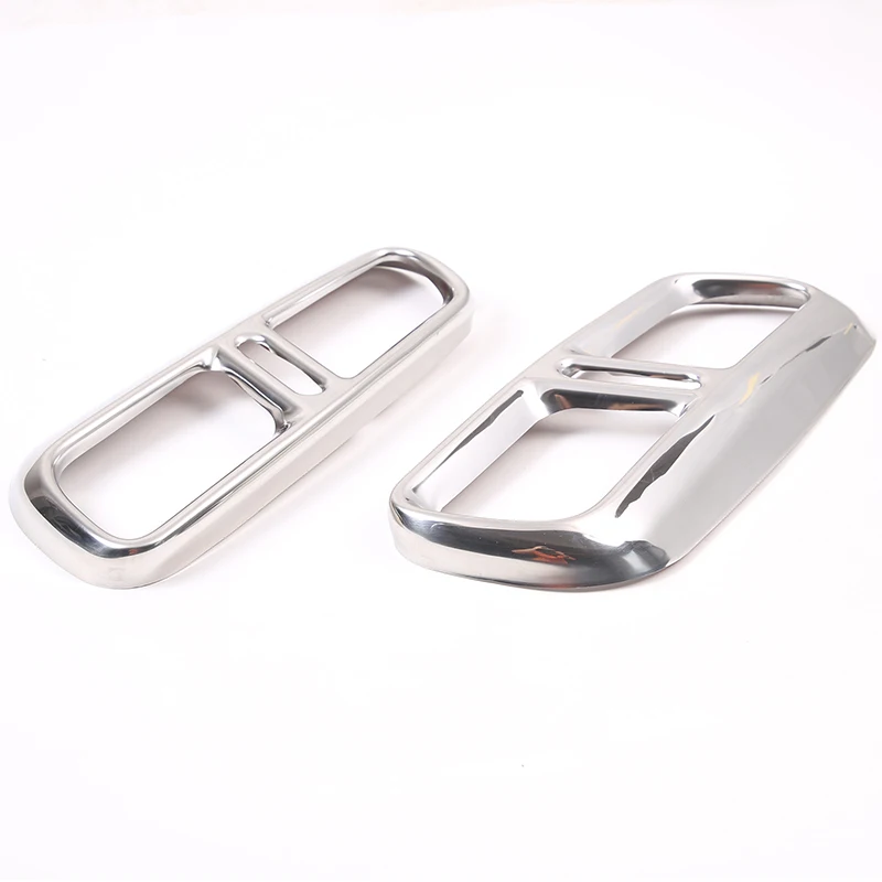 For Land Rover Range Rover Sport 2023 2024 Stainless Steel Car Exhaust Pipe Tail Throat Cover Decoration Accessories 2Pcs