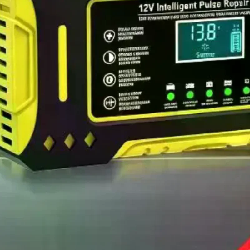 Charger Car And Motorcycle Battery Charging Unit Lead-Acid Battery Repair LCD Display 6A 12V Intelligent Car Battery
