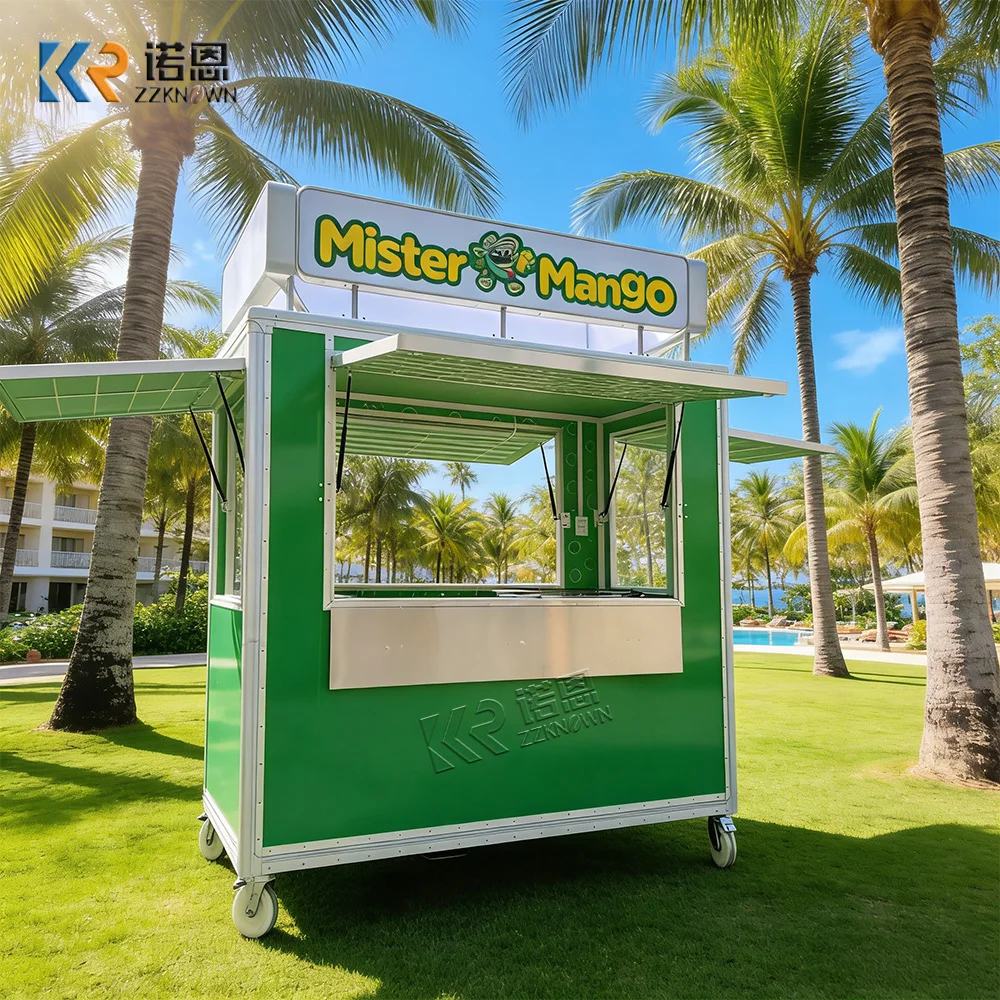 Mobile Cart Coffee Shop Street Food Kiosk Store Restaurant Double Decker Mobile Food Truck