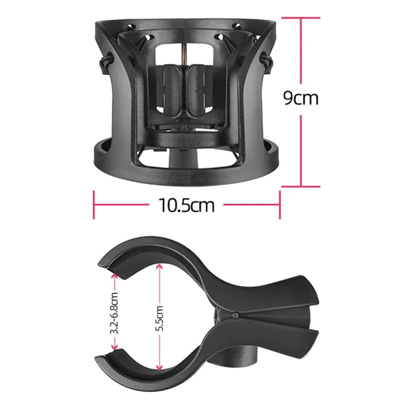 FFYY-البث المباشر ميكروفون صدمة جبل مكثف عالمي أنبوب دائري USB ميكروفون امتصاص الصدمات حامل التسجيل