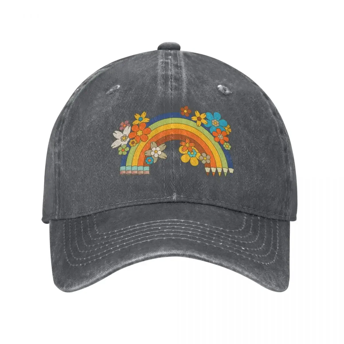 RAINBOW COLOR PENCILS Baseball Cap Hat Baseball Cap Hat Man Luxury Male Women's