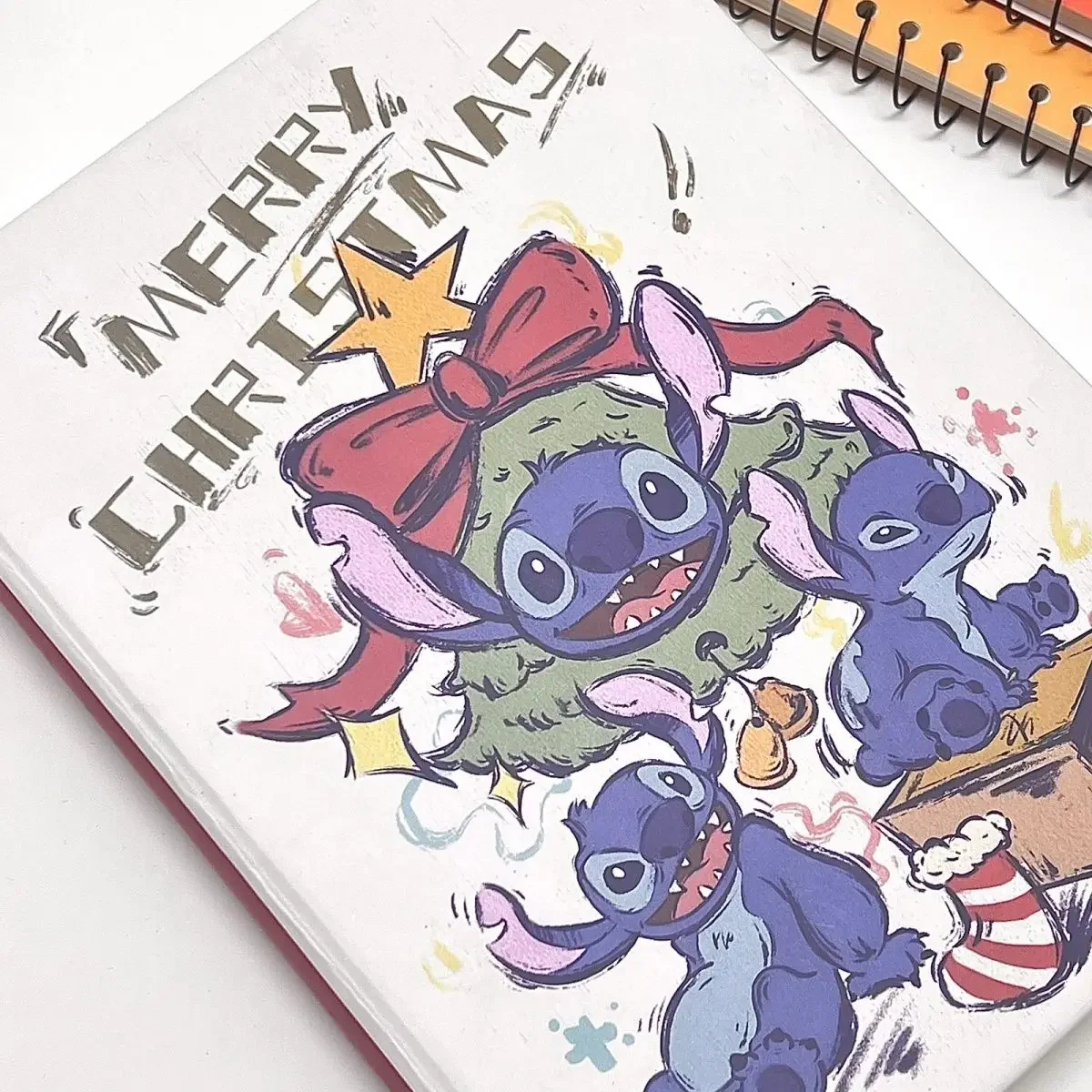 Disney Stitch Lilo Notebook Graffiti Retro High Value Niche Hard Shell linea orizzontale College Student Diary Notebook Ledger