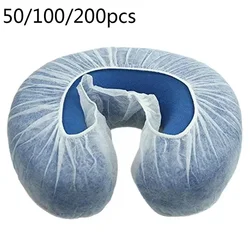 Oreiller de repos de sauna en forme de U non tissé au poulet, beauté, massage, spa, salon, berceau, couverture de table de lit, visage, taie d'oreiller, 50 pièces, 100 pièces, 200 pièces