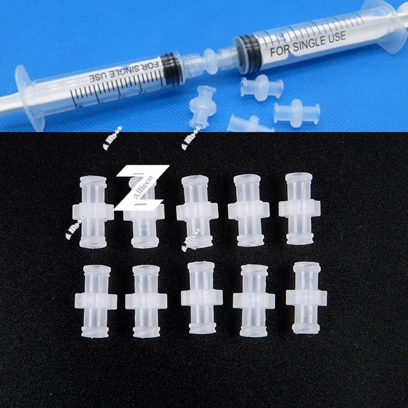 

10PCS Transparent Female To Female Coupler Luer Syringe Connector Easy To Use Plastic for Pneumatic Parts Durable In Use