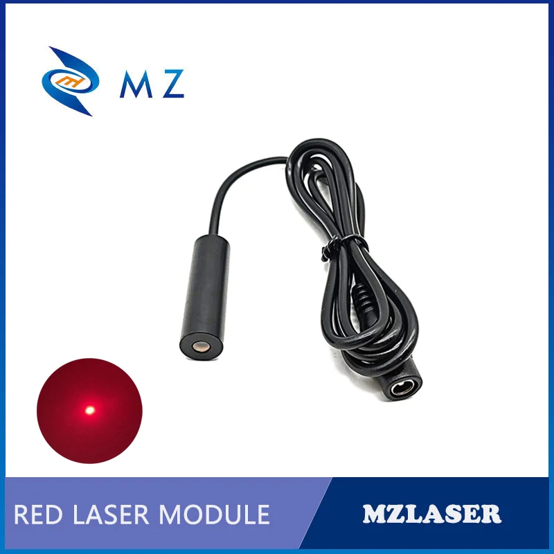 Modulo diodo laser compatto Mini Red Dot 635nm 30mw CW di livello industriale per il posizionamento con adattatore D12mm Vendita calda