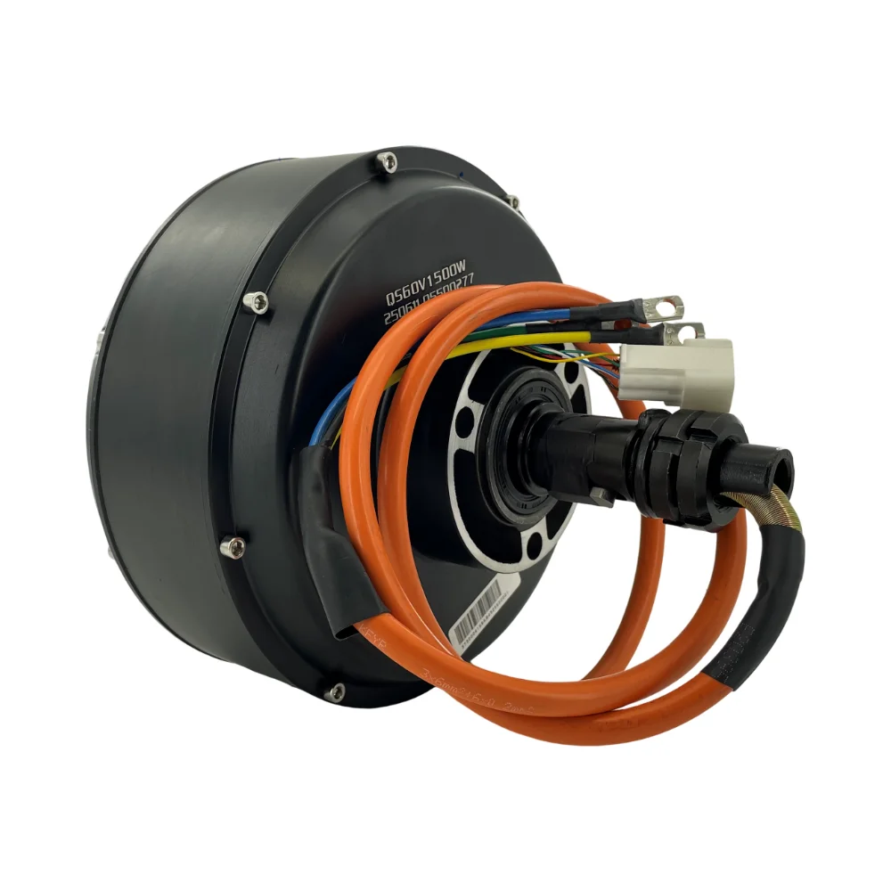 

QS205 3000W 50H V2 Single Shaft Hub Motor For Electric Tractor Electric ATV Or Golfcart
