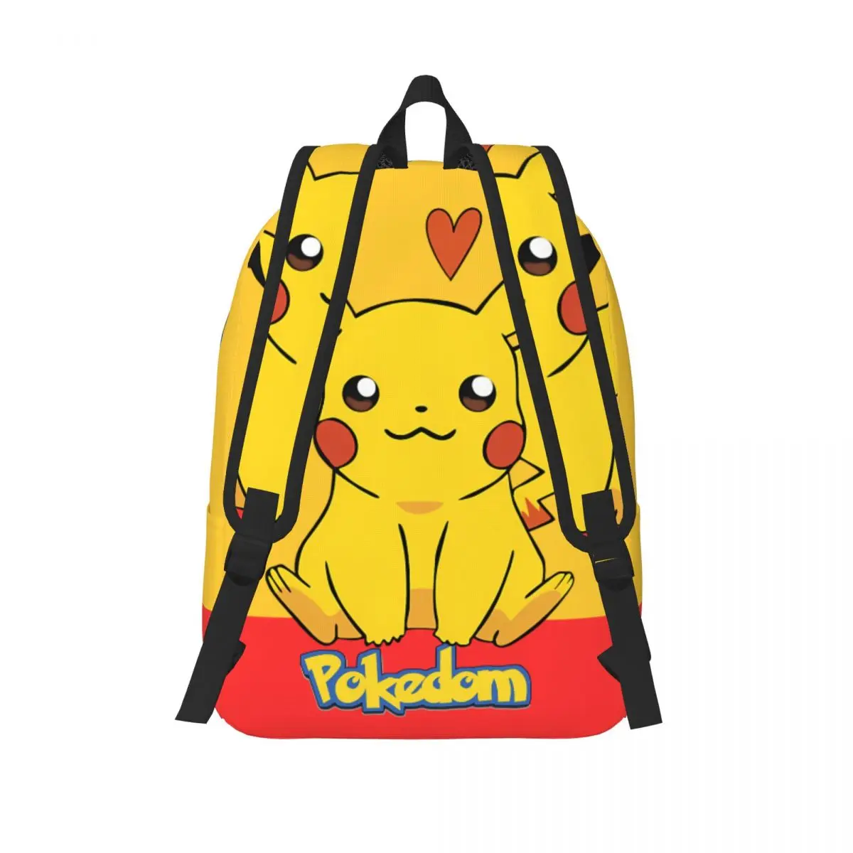 Na prezenty Pokemon Cute Yellow Cat Naklejka Duża pojemność Torba do przechowywania Kieszeń Monster Pikachu Kawaii Dla Mężczyzn Kid Knapsack Camping