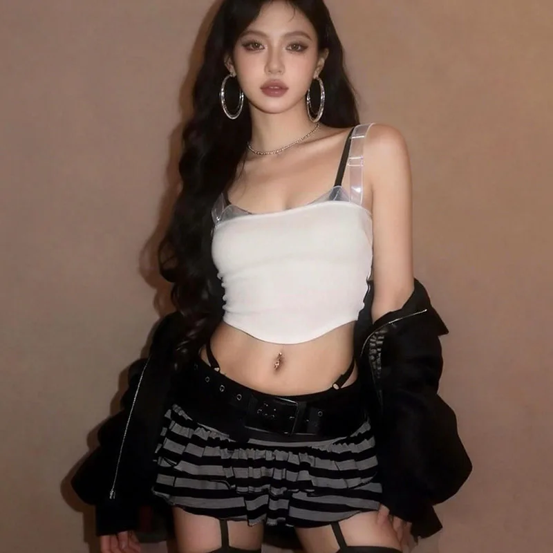 Cute sweet Y2K Spice Mini Fashion Skirt Retro Harajuku Subculture Skirt Slim Skirt Lady Clothing Emo femmes Skirt
