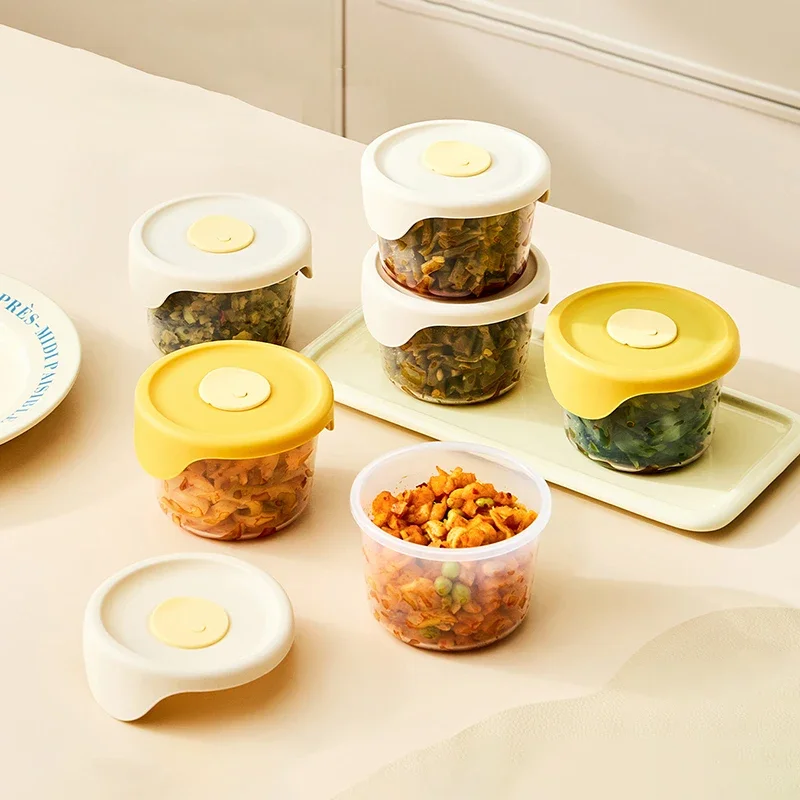 Food Storage Container Small Moisture-Proof Containers Mini Kitchen Storage Box with Leakproof Lid Kitchen Accessories