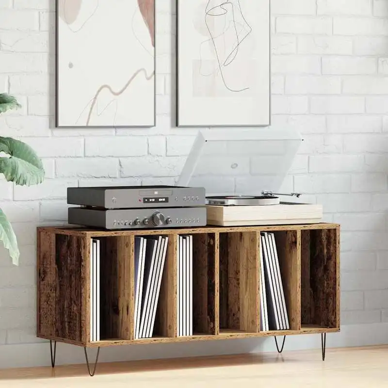 Mueble Para Discos De Vinilo Hecho De Madera Recuperada, 100 X 38 X 48 Cm, Madera De Ingeniería. — -60%, 144.65€ Coupon, from 96.43€ – 60% descuento – €96.43