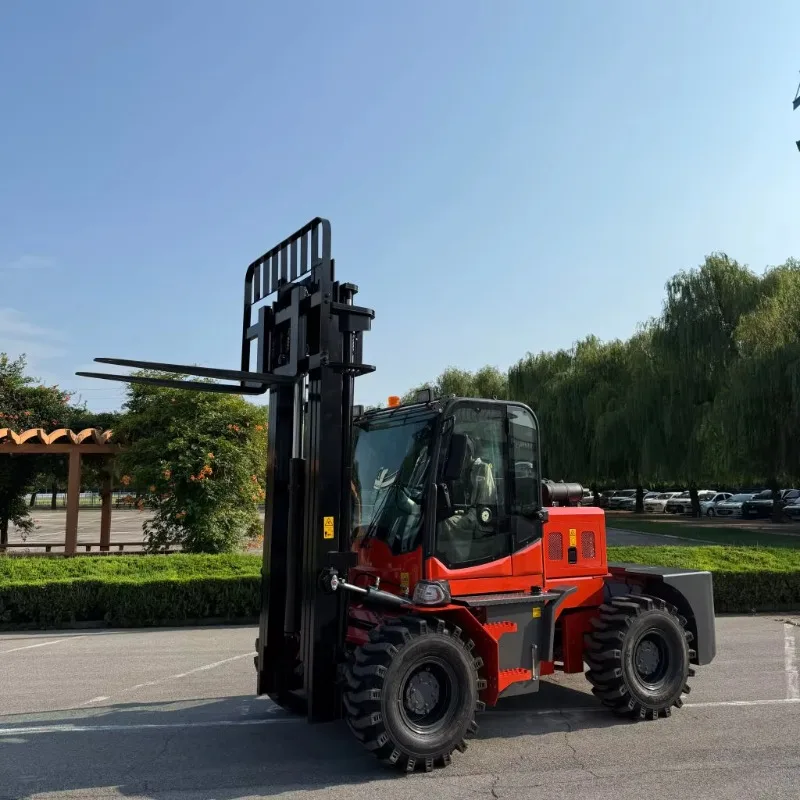 Wholesale 3.5 Ton 5 Ton 7 Ton Industrial Rough Terrain Forklift Manufacturer China For Quarry And Aggregate Export Operations