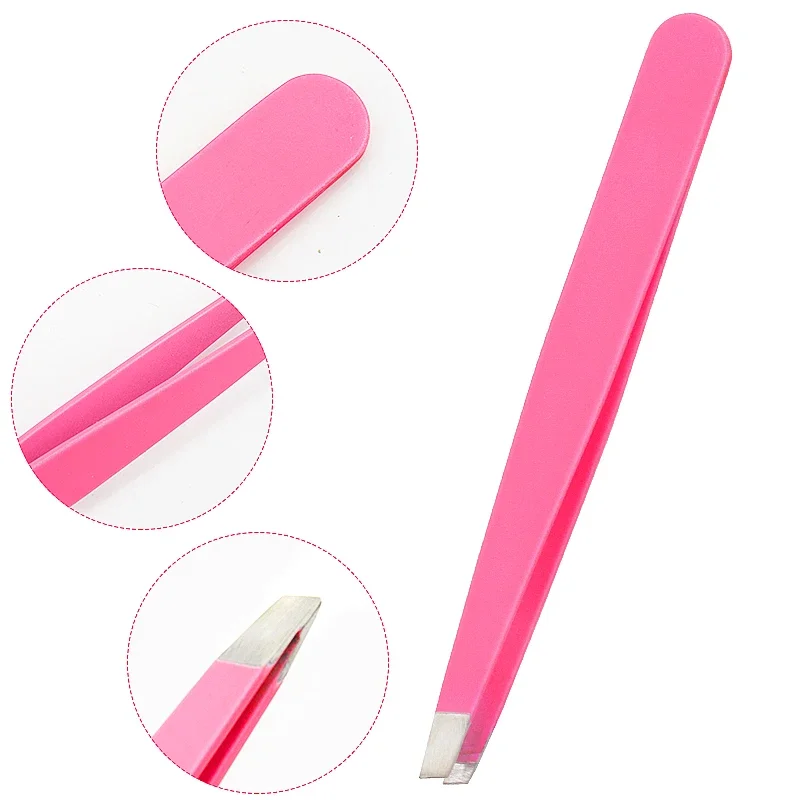 1 Pc 眉毛ピンセットトリマープロフェッショナルひげまつげ眉顔脱毛ピンセット美容メイクステンレス鋼ツール