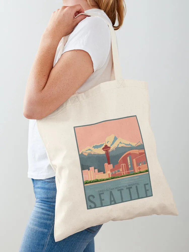 

Grey sloan memorial hospital poster - Seattle Tote Bag bag luxury women Canvas bag for women Shopper shopping