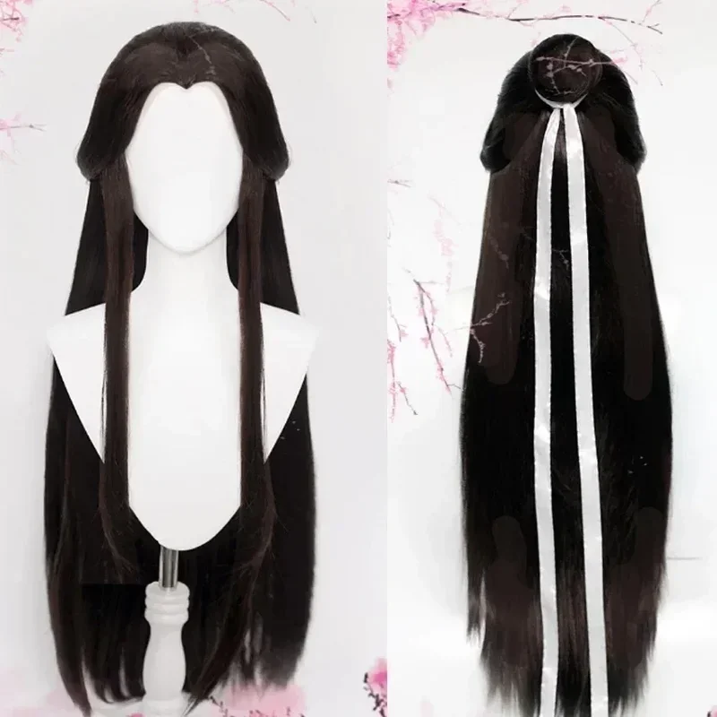 Anime Xie Lian Cosplay Tian Guan Costume There Fu Xielian Cosplay Costumes Top Wigs Halloween Prop Men Women White Han Fu Clothe