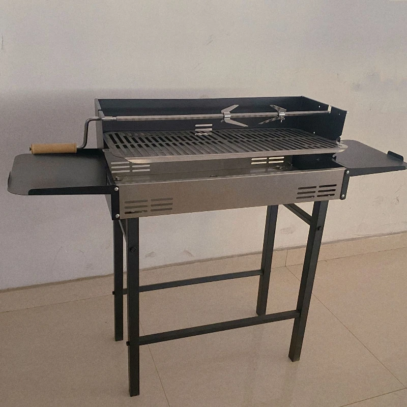 

Outdoor portable folding carbon grill bbq chicken
