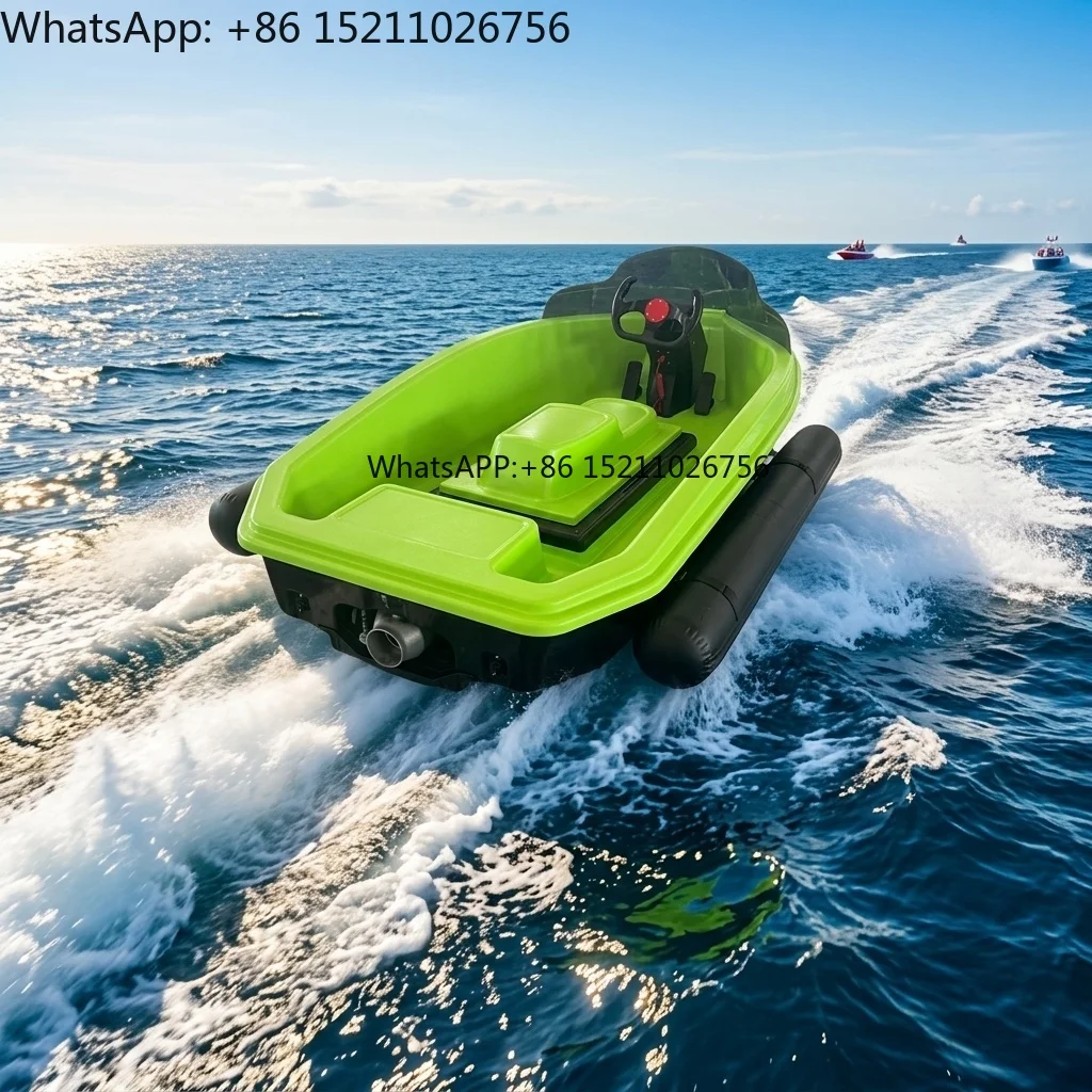 Electric Speedboat Mini Rush Wave Boat for Karting Water Sports for Water Park Travel & Leisure Equipment